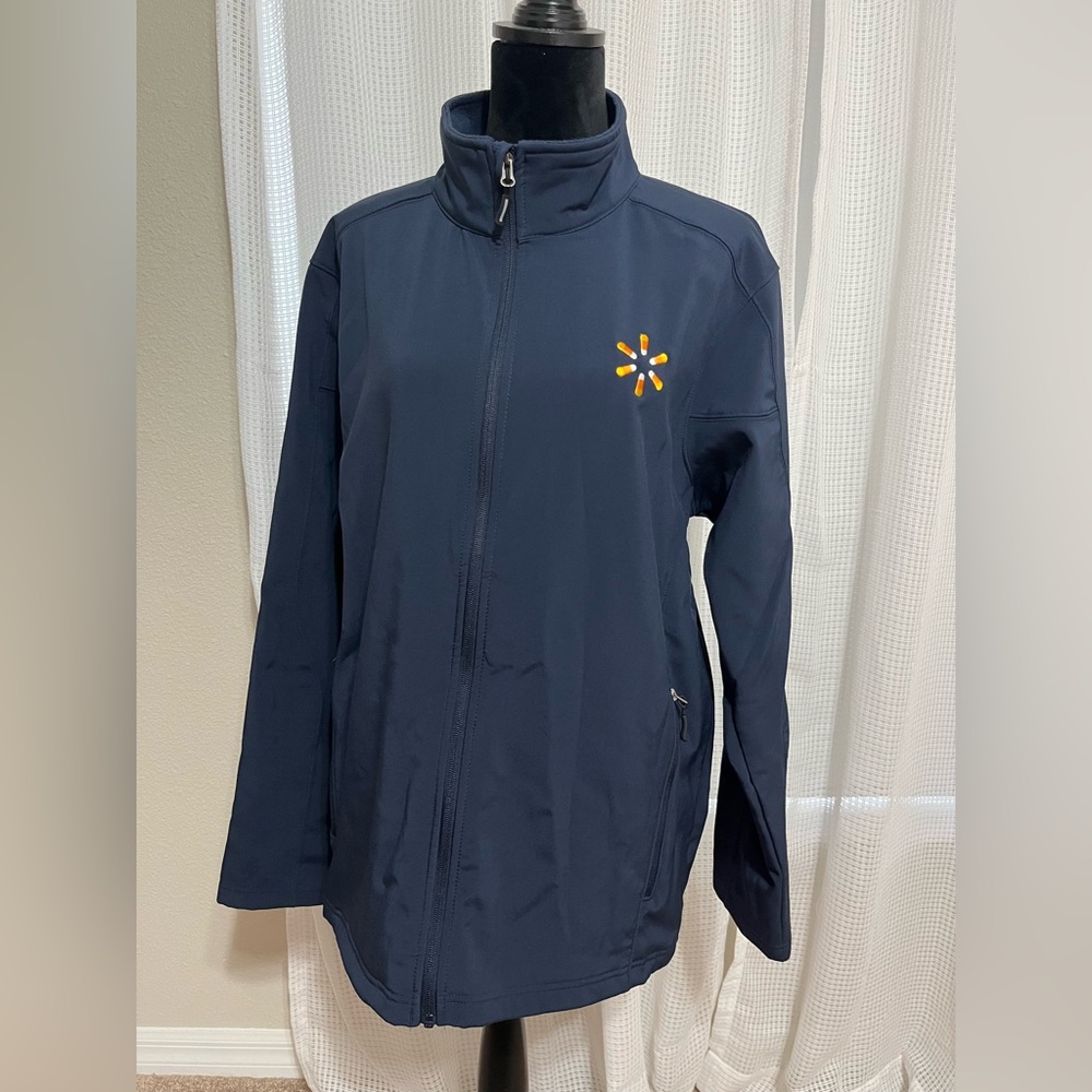 Men’s Core365 “Walmart Candy Corn Spark Logo” Zippered Jacket - Size L - NWOT’S